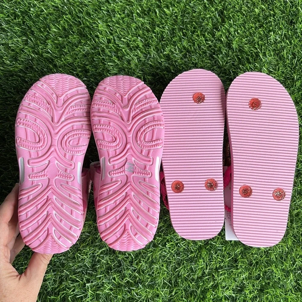 MINNIE MOUSE& PAW PATROL Sandals Flip Flops size 11 toddler lot of 2